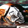 Happy Crack Skull Stainless Steel Ring