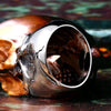 Happy Crack Skull Stainless Steel Ring