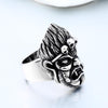 Stainless steel Orient Skull Ring
