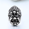 Stainless steel Orient Skull Ring