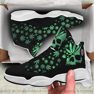 Skull Gift Gift For Stoner Gift For Hippie Bud Skull JD 13 Shoes HG
