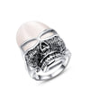Vintage Opal Skull Wedding Ring