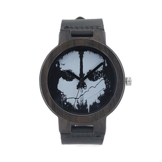 Skull Wood Watch - designfullprint