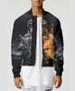 Unisex 3D Bomber Jacket - FireFighter FIRE DEPT. - designfullprint