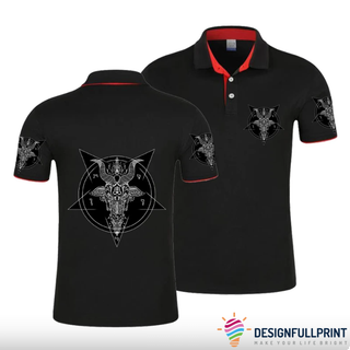 Baphomet Goat Polo Shirt NHD