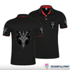 Baphomet Goat Polo Shirt NHD