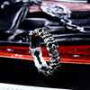 Unique Thin Skull Stainless Steel Ring