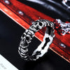 Unique Thin Skull Stainless Steel Ring