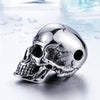 Stainless Steel Punk Skull Biker Necklace