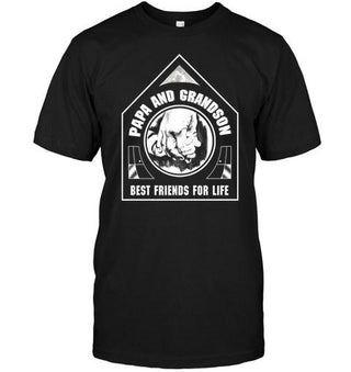 Papa and Grandson Best Friend For Life T-shirt - designfullprint