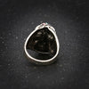 Antique Silver Cool Big Punk Biker Skull Ring For Women