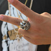 Fire Skull Head Stainless Steel Ring
