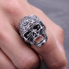 Vintage Punk Skull Roar Adjustable Ring