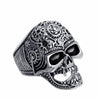 Vintage Punk Skull Roar Adjustable Ring