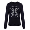 Black Skull Sweater