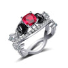 Skull Engagement Crystal Ring