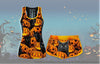 Halloween Black Cats and Pumpkins Tank and Shorts Set Gifts For Cat Lovers
