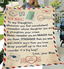 Mom Dad Letter Love Mail My Daughter Mom Love Daughter To Quilt Blanket HG