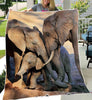 Gift For Elephant Lover Elephant Family Lovers Elephants Blanket and Quilt Blanket HG