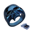 Blue Skull Ring - designfullprint