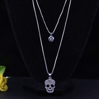 Skull Skeleton Pendant  Necklace