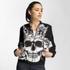 Unisex Couple 3D Skull Gothic Bomber Jacket 001 - designfullprint