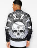 Unisex Couple 3D Skull Gothic Bomber Jacket 001 - designfullprint