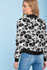 Unisex Couple 3D Skull Gothic Bomber Jacket 002 - designfullprint