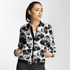 Unisex Couple 3D Skull Gothic Bomber Jacket 002 - designfullprint