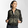 Unisex Couple 3D Skull Gothic Bomber Jacket 003 - designfullprint