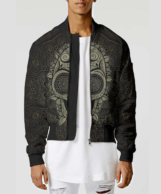Unisex Couple 3D Skull Gothic Bomber Jacket 003 - designfullprint
