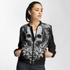 Unisex Couple 3D Skull Gothic Bomber Jacket 004 - designfullprint