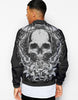 Unisex Couple 3D Skull Gothic Bomber Jacket 004 - designfullprint