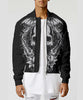 Unisex Couple 3D Skull Gothic Bomber Jacket 004 - designfullprint