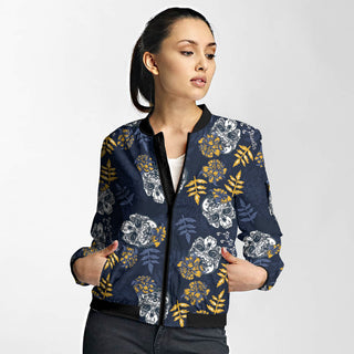 Unisex Couple 3D Skull Gothic Bomber Jacket 005 - designfullprint