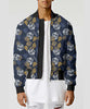 Unisex Couple 3D Skull Gothic Bomber Jacket 005 - designfullprint