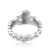 Claddagh Stainless Steel Skull Rings