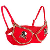 Pirate Gold Skull Stud Brassiere Push Up Bra - designfullprint