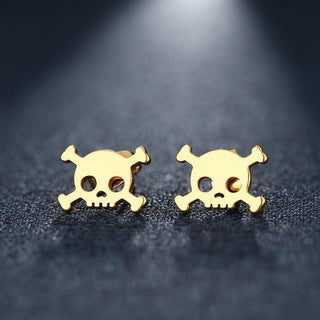 Stainless Steel Skull Stud Earring