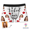 Custom Face Boxer Shorts I Licked It So It Is Mine A Gift For My Boyfriend Personalized Men Boxer Briefs NHD