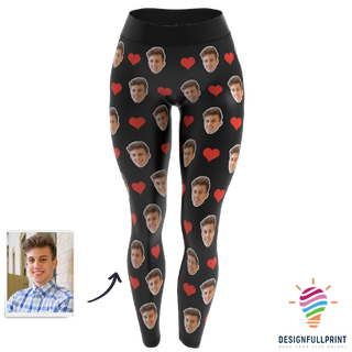 Custom Face Leggings Heart Legging NHD