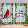 Cardinal Bird Angel Christmas Curtain Memorial Gifts