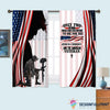 Easter Gift Gift For Christian Gift For Veteran Lover Gift For Army Only Two Defining Forces Have Ever Offered To Die For You Are Jesus Christ And US Veteran Curtain HG