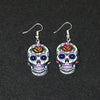 Sugary-Sweet Whimsical Skull Earrings