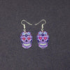 Sugary-Sweet Whimsical Skull Earrings