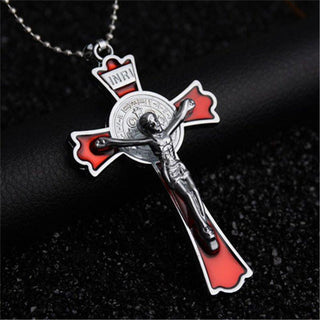 Big Cross Skull Necklace - designfullprint