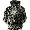 3D Hypnotic Skull Hoodie - designfullprint
