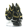 Punk Rock Hot Flame Skull Ring
