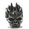 Punk Rock Hot Flame Skull Ring