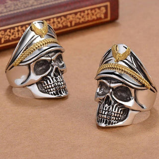 Corps Skull Head Ring Adjustable Size for Men